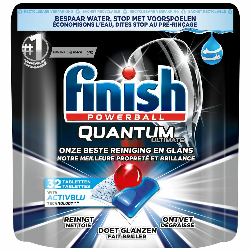 Finish Vaatwastabletten Quantum Ultimate Regular Stuks Plein Nl