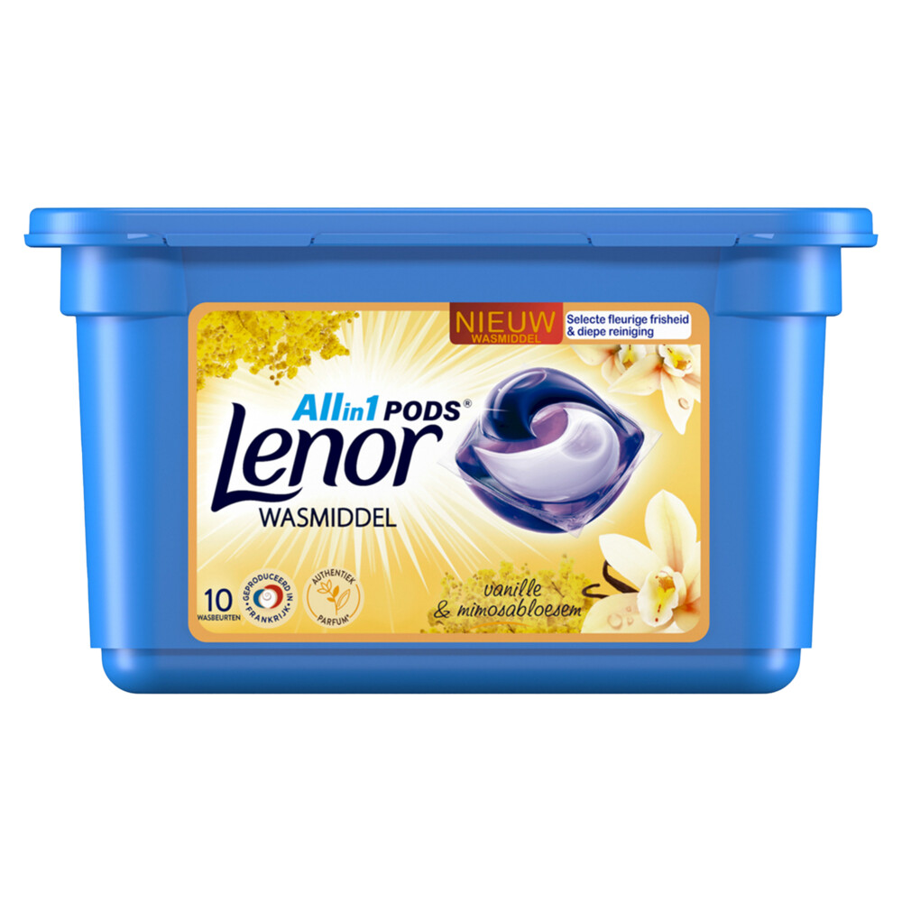 Lenor Wasmiddel All In Pods Vanille Mimosabloem Stuks Plein Nl