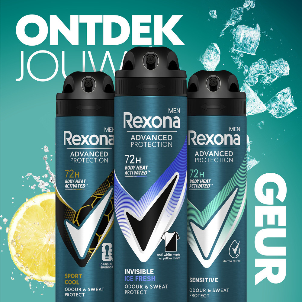 Rexona Deodorant Spray Invisible Ice 150 Ml Plein Nl