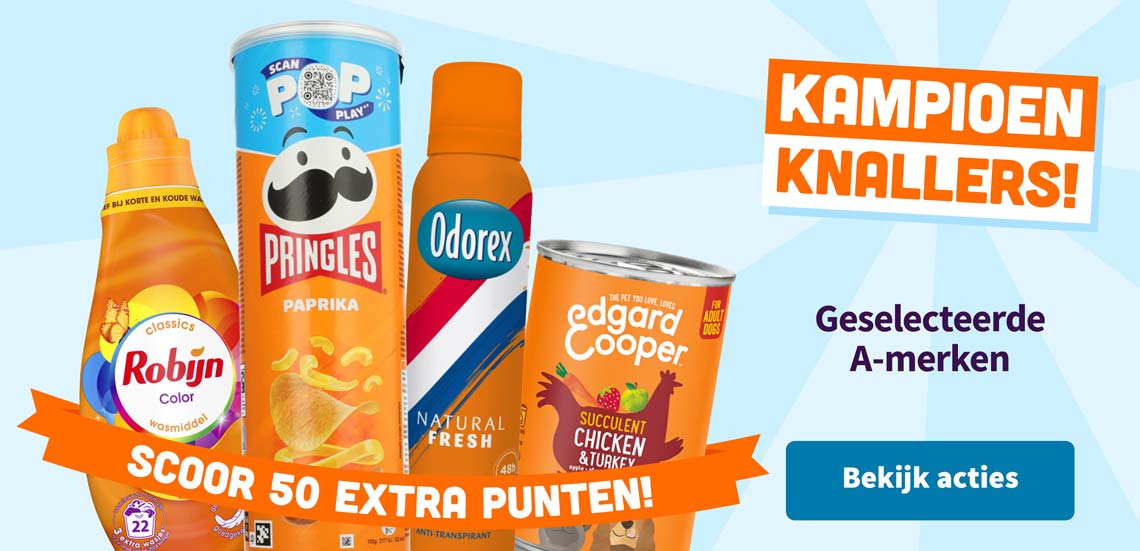 Geselecteerde A-merken nu extra voordelig