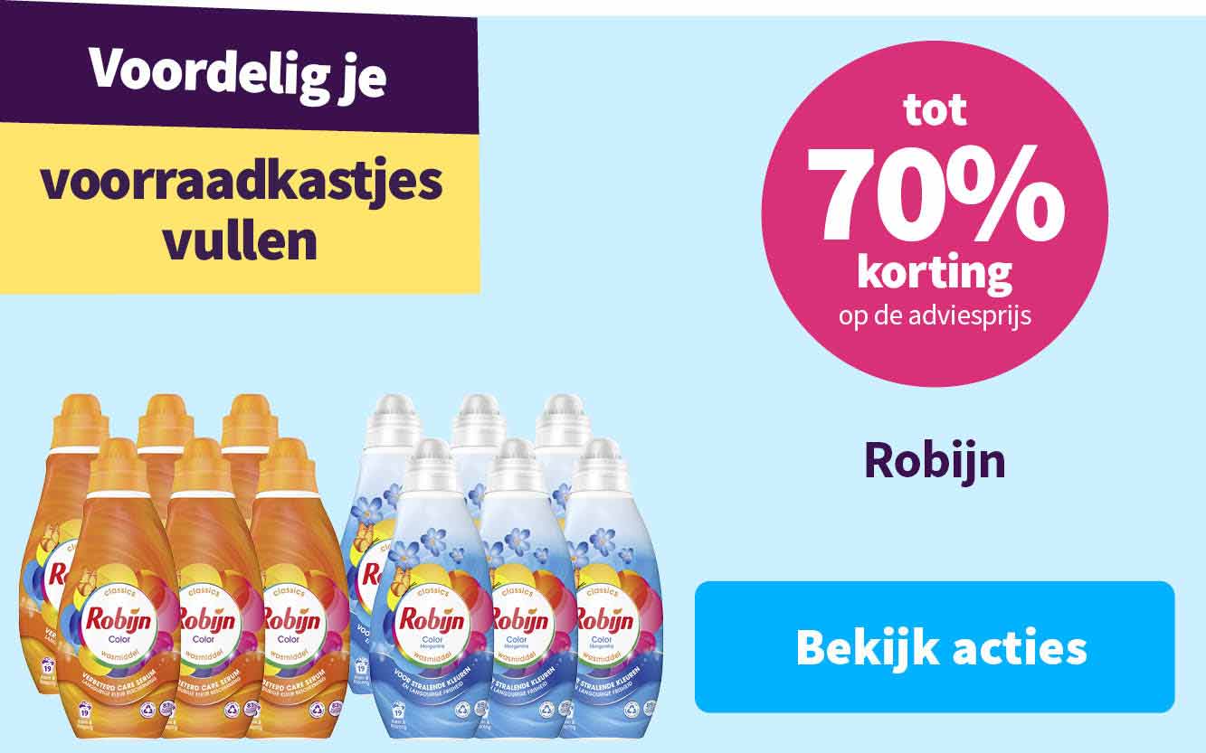 Tot 70% korting op Robijn