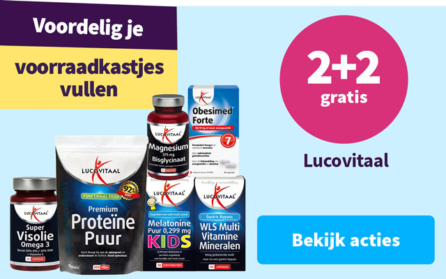 2+2 gratis op alle Lucovitaal