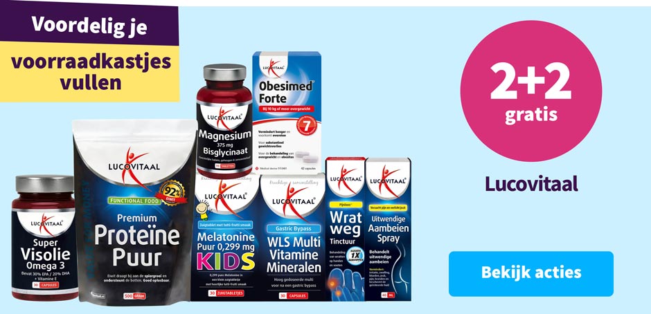 2+2 gratis op alle Lucovitaal