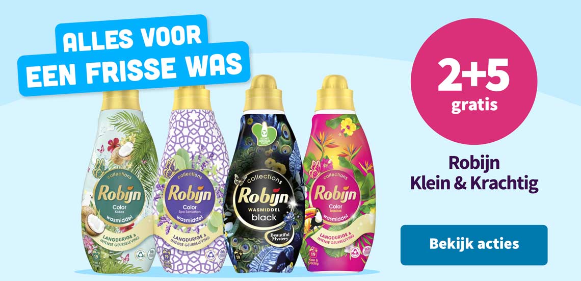 2+5 gratis op Robijn Klein & Krachtig