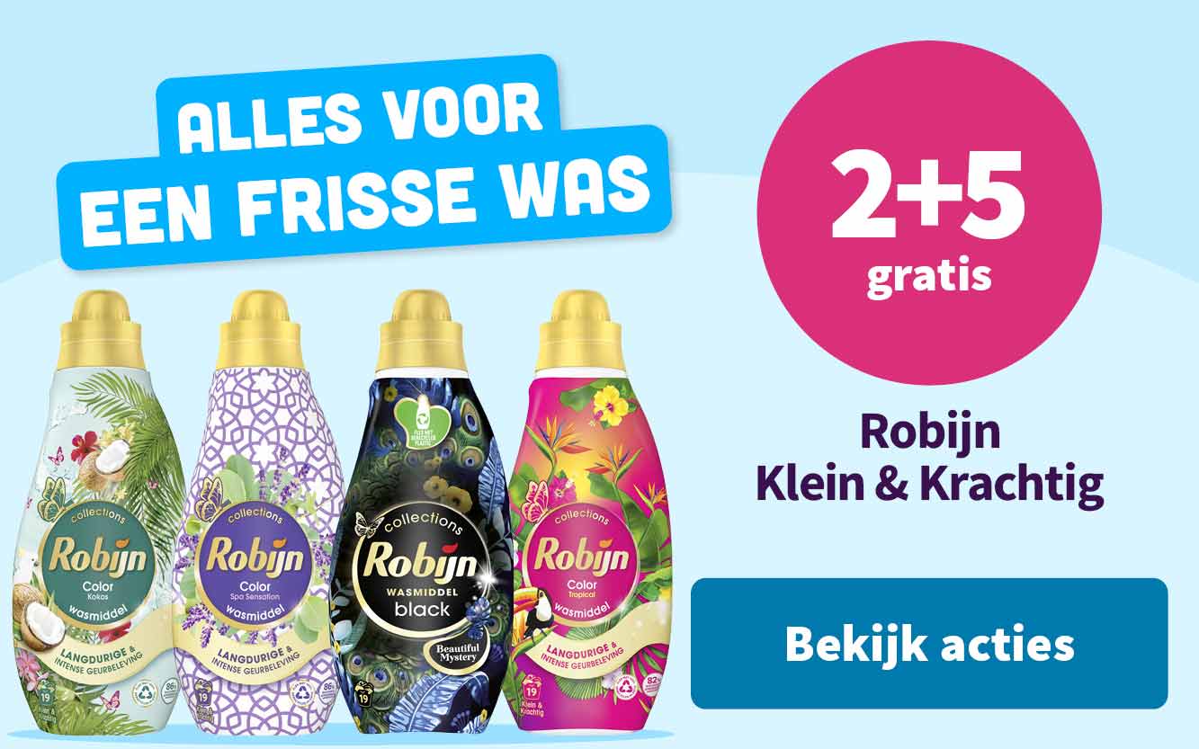 2+5 gratis op Robijn Klein & Krachtig