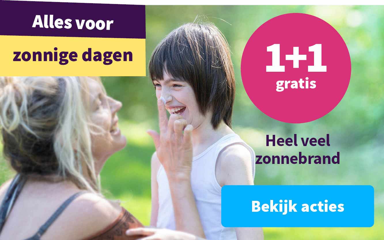 1+1 gratis op heel veel zonbescherming