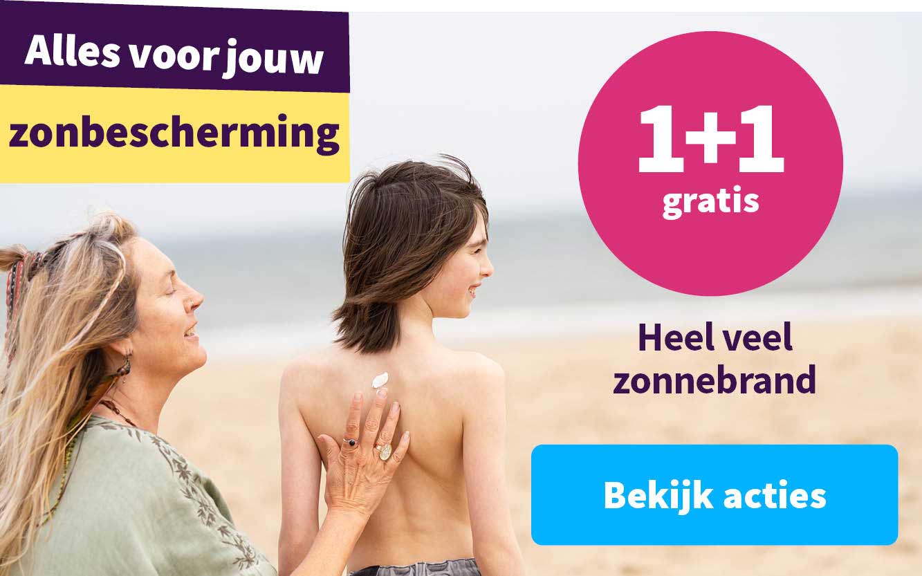 1+1 gratis op heel veel zonbescherming