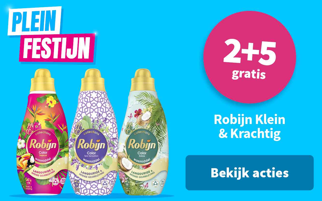 2+5 gratis op Robijn Klein & krachtig