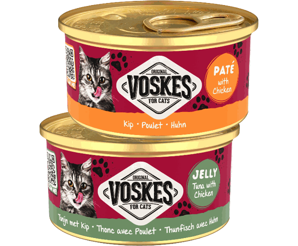 Kattenvoer nat