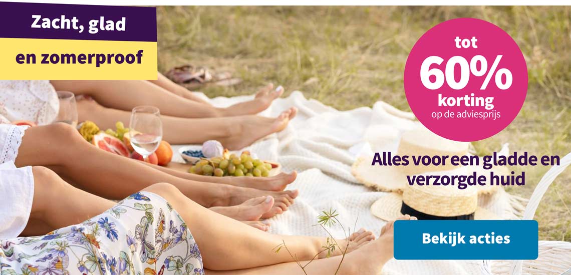 tot 60% korting op scheren en ontharen