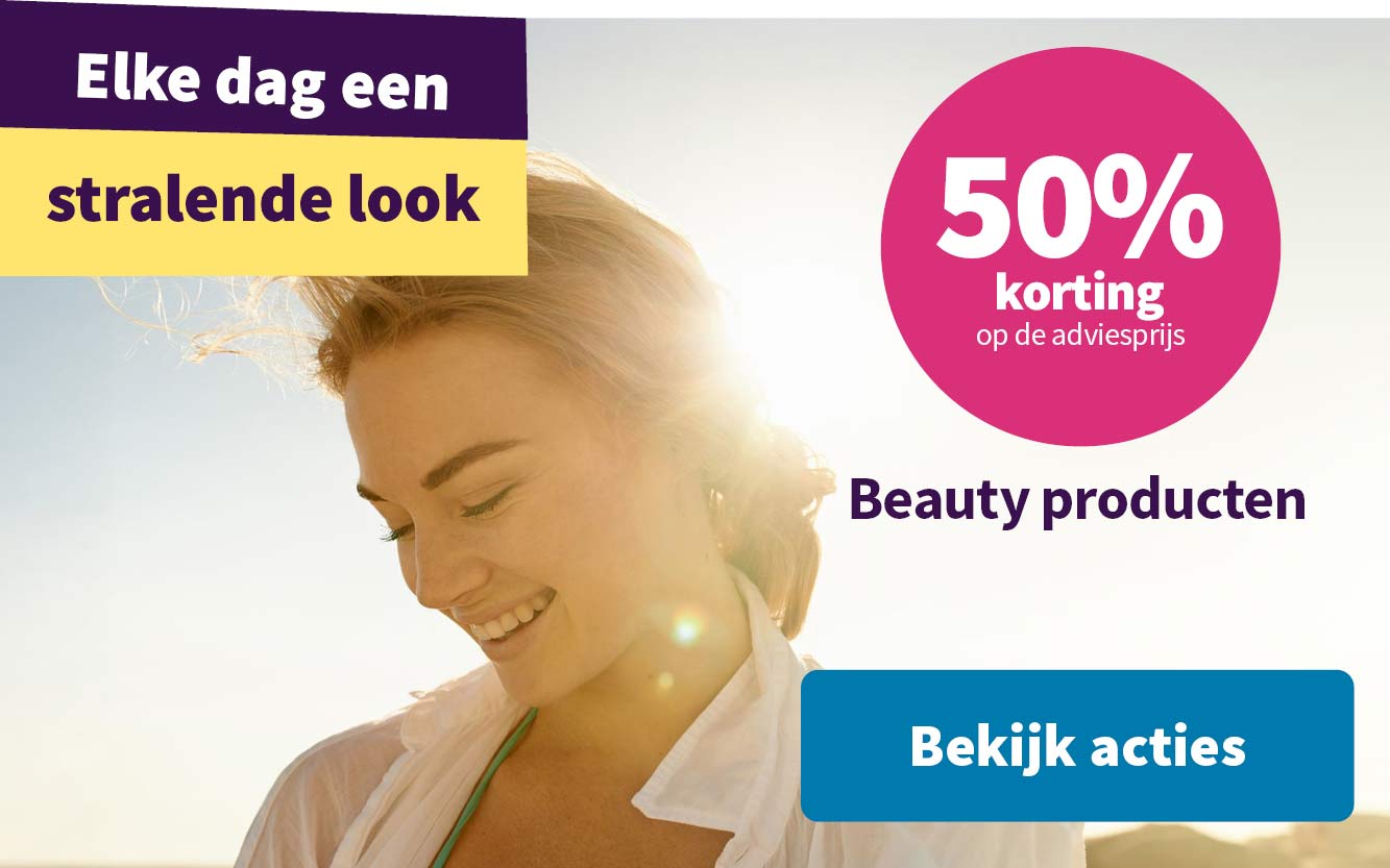 50% korting op heel veel beauty