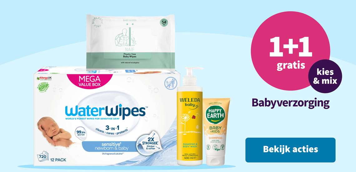 Babyverzorging 1+1 gratis