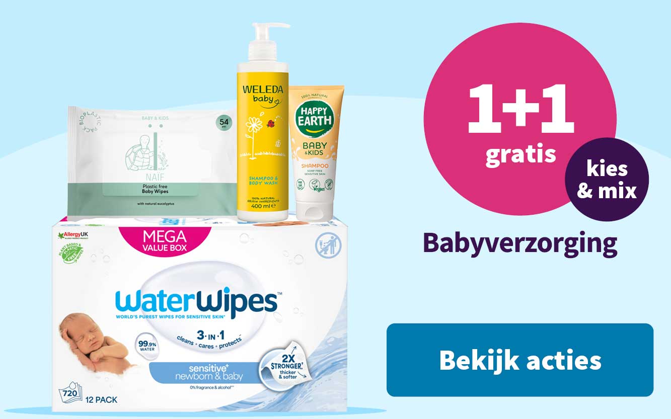Babyverzorging 1+1 gratis