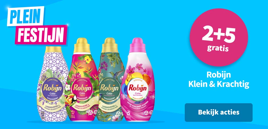 2+5 gratis op Robijn Klein & Krachtig
