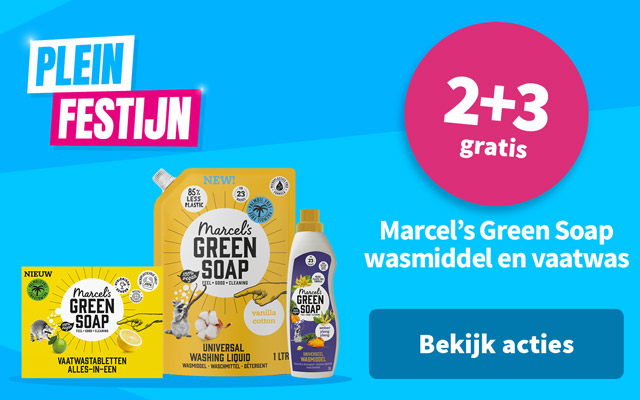 2+3 gratis op Marcel's Green Soap