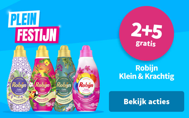 2+5 gratis op Robijn Klein & Krachtig