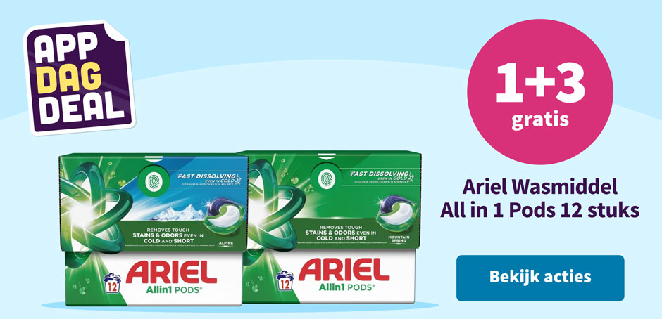 1+3 gratis op Ariel Allin1 Pods