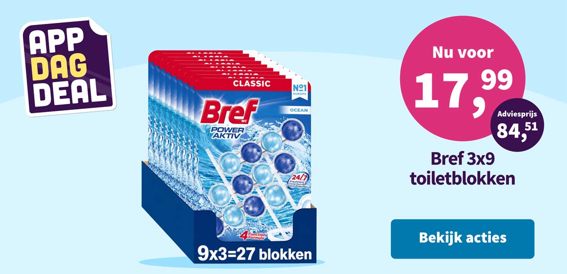 Bref toileteblokken nu voor  17,99