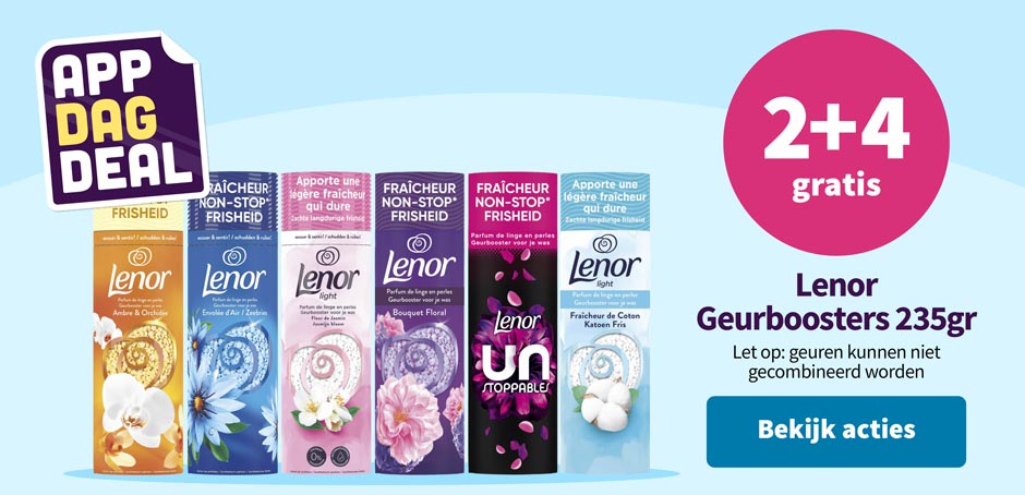 2+4 gratis op Lenor geurbooster 235gr