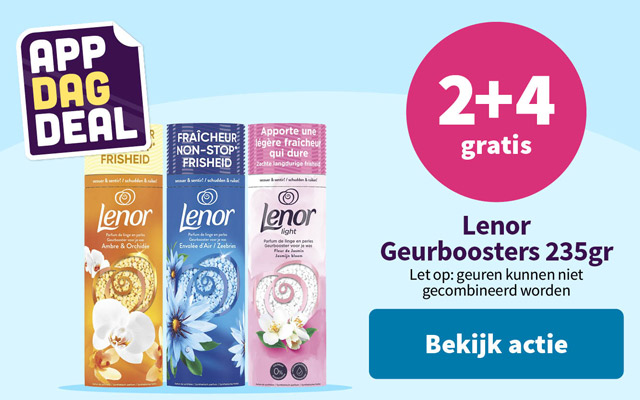 2+4 gratis op Lenor geurbooster 235gr