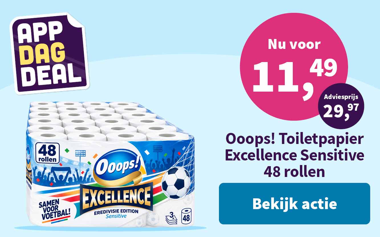 Ooops! toiletpapier nu voor 11,49