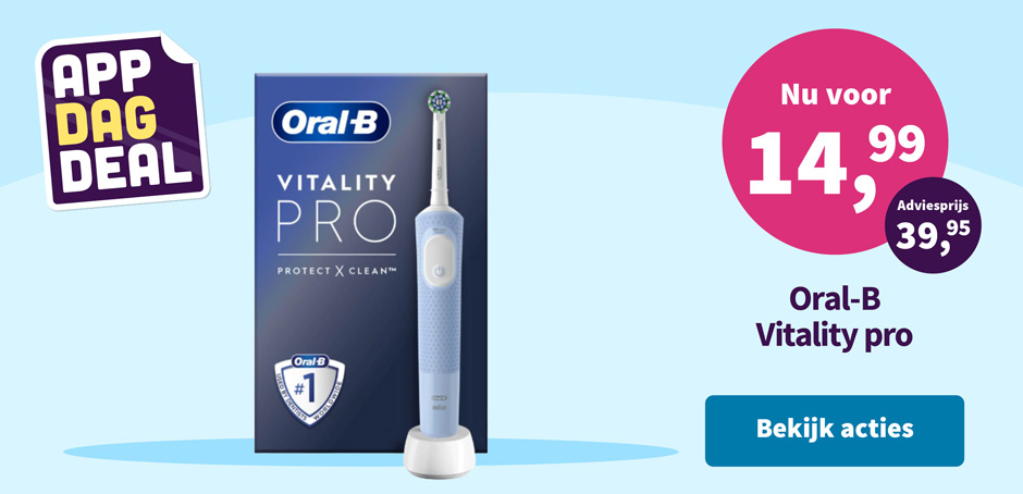 App dagdeal Oral-B Vitality Pro Nu voor 14,99