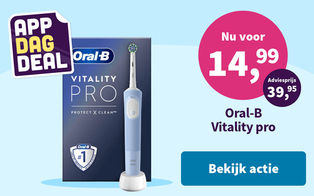 App dagdeal Oral-B Vitality Pro Nu voor 14,99