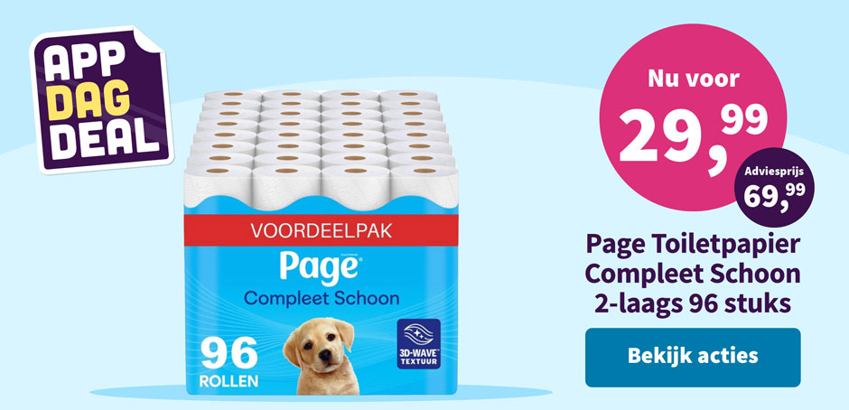 Page toiletpapier Compleet Schoon 96 stuks nu voor 29,99