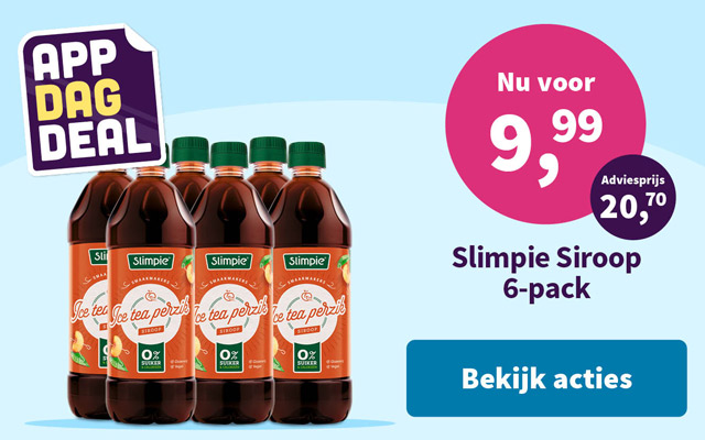 Slimpie Siroop 6-pack nu voor 9,99