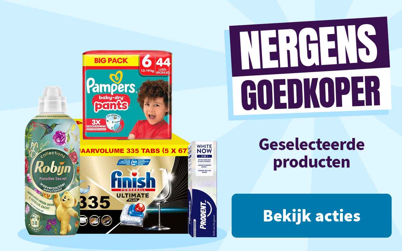 Geselecteerde producten nergens goedkoper
