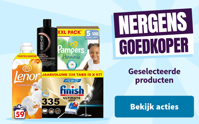 Geselecteerde producten nergens goedkoper