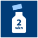 Na openen 2 weken houdbaar