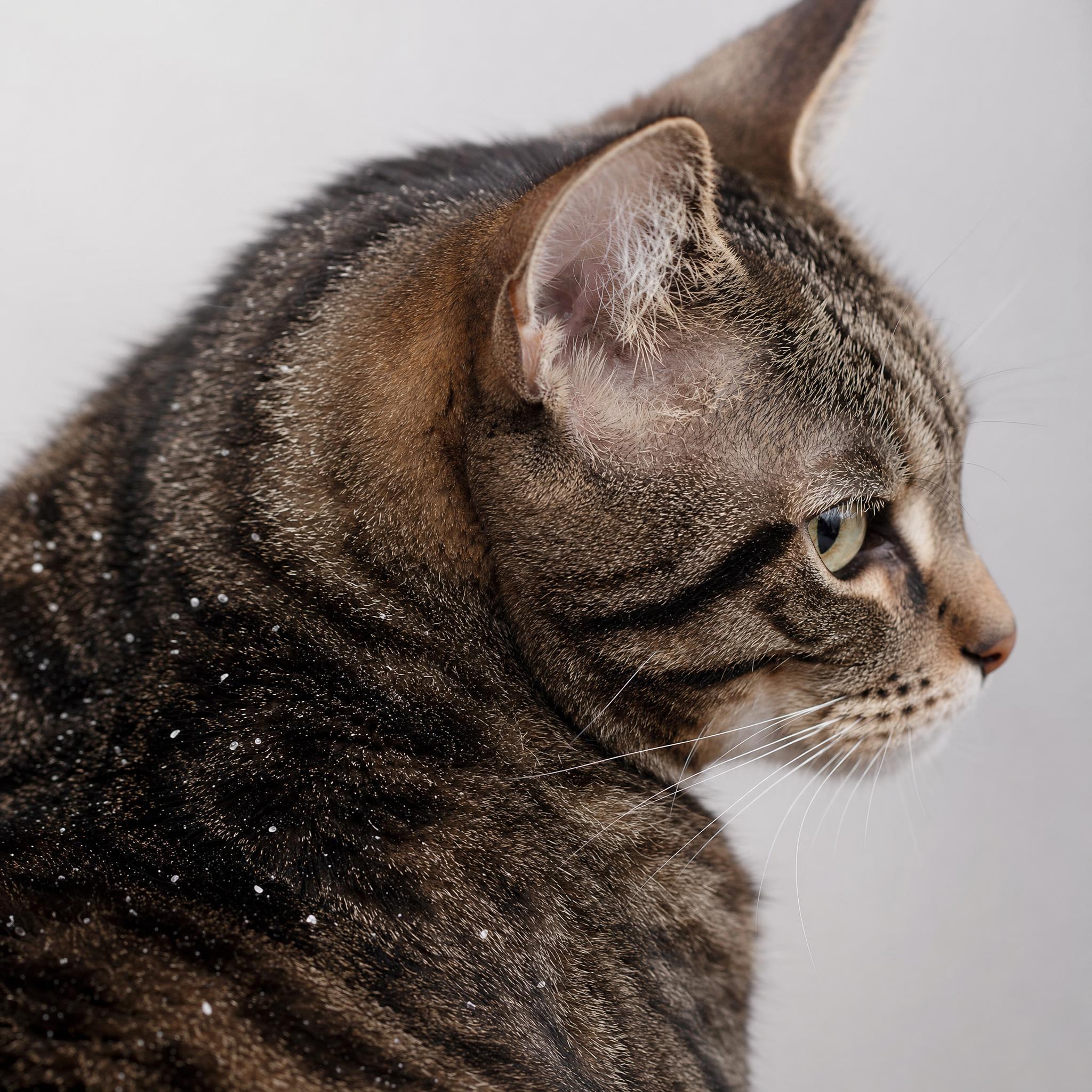 kat-met-huidschilfers