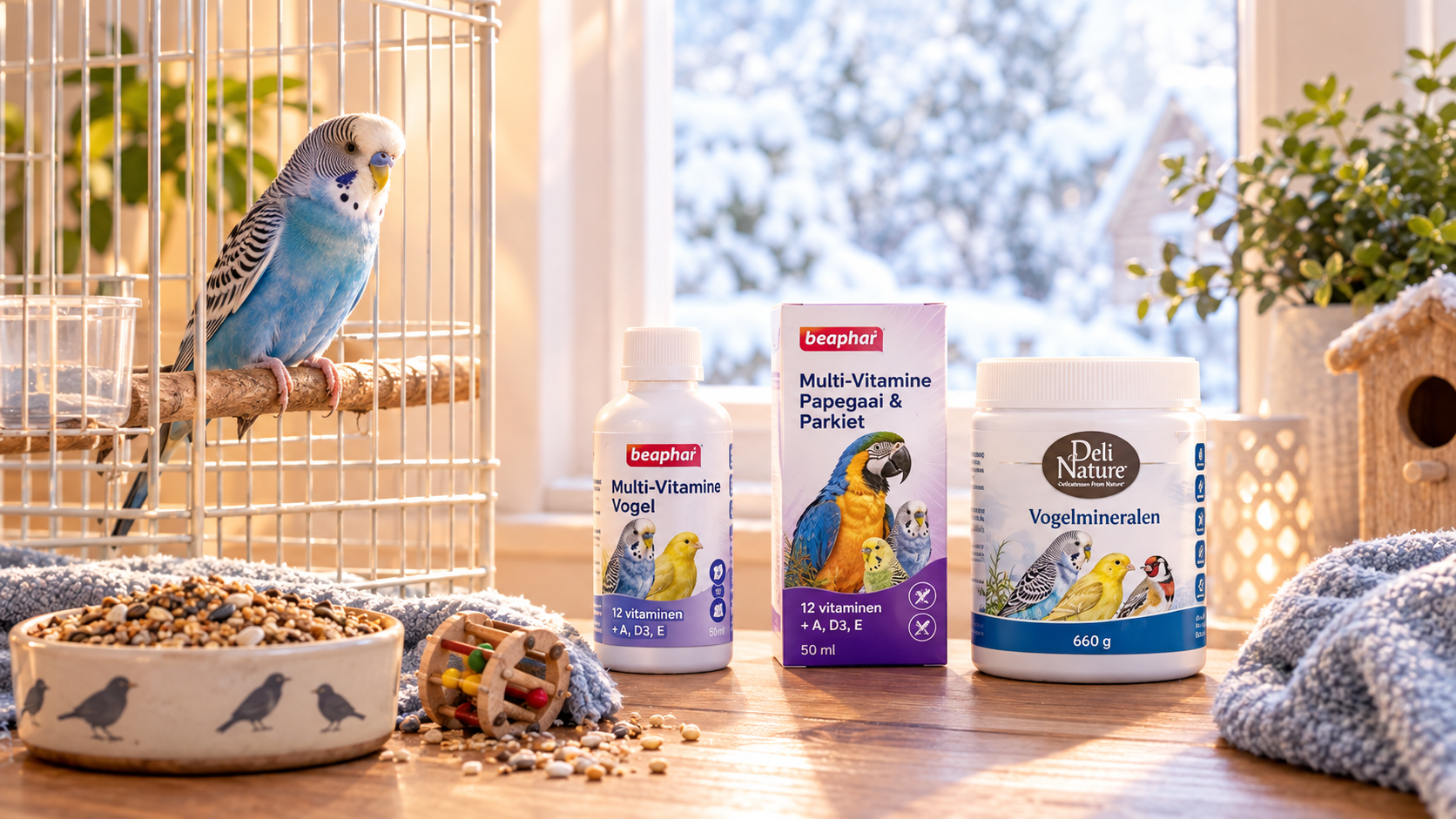 vitamines vogels winter