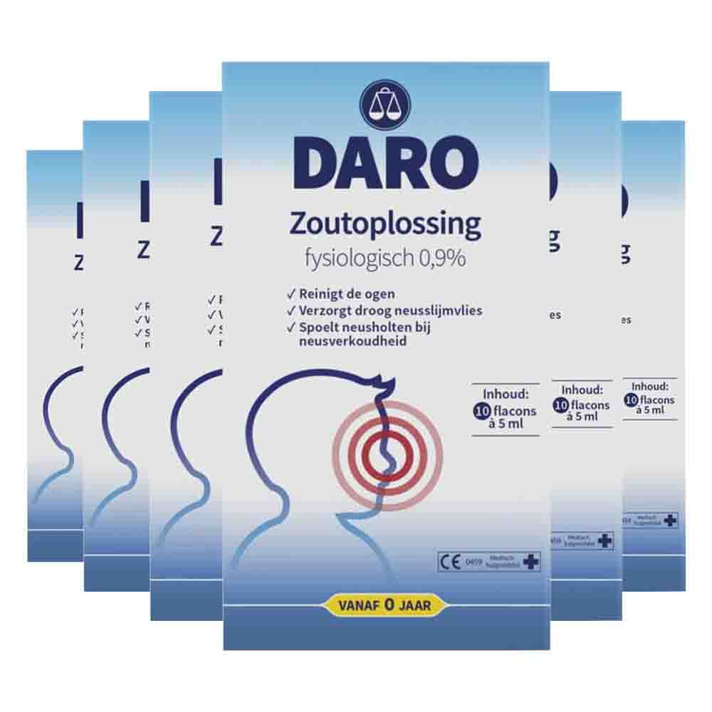 6x Daro Fysiologische Zoutoplossing 10 stuks