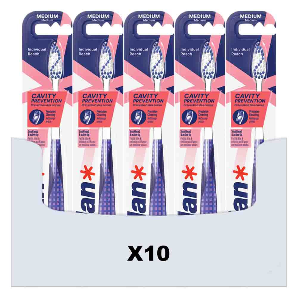 10x Jordan Tandenborstel Individual Reach Medium