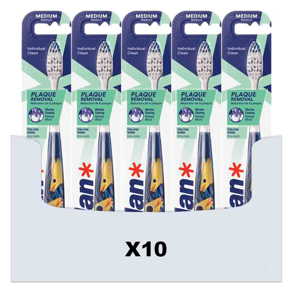 10x Jordan Tandenborstel Individual Clean Medium