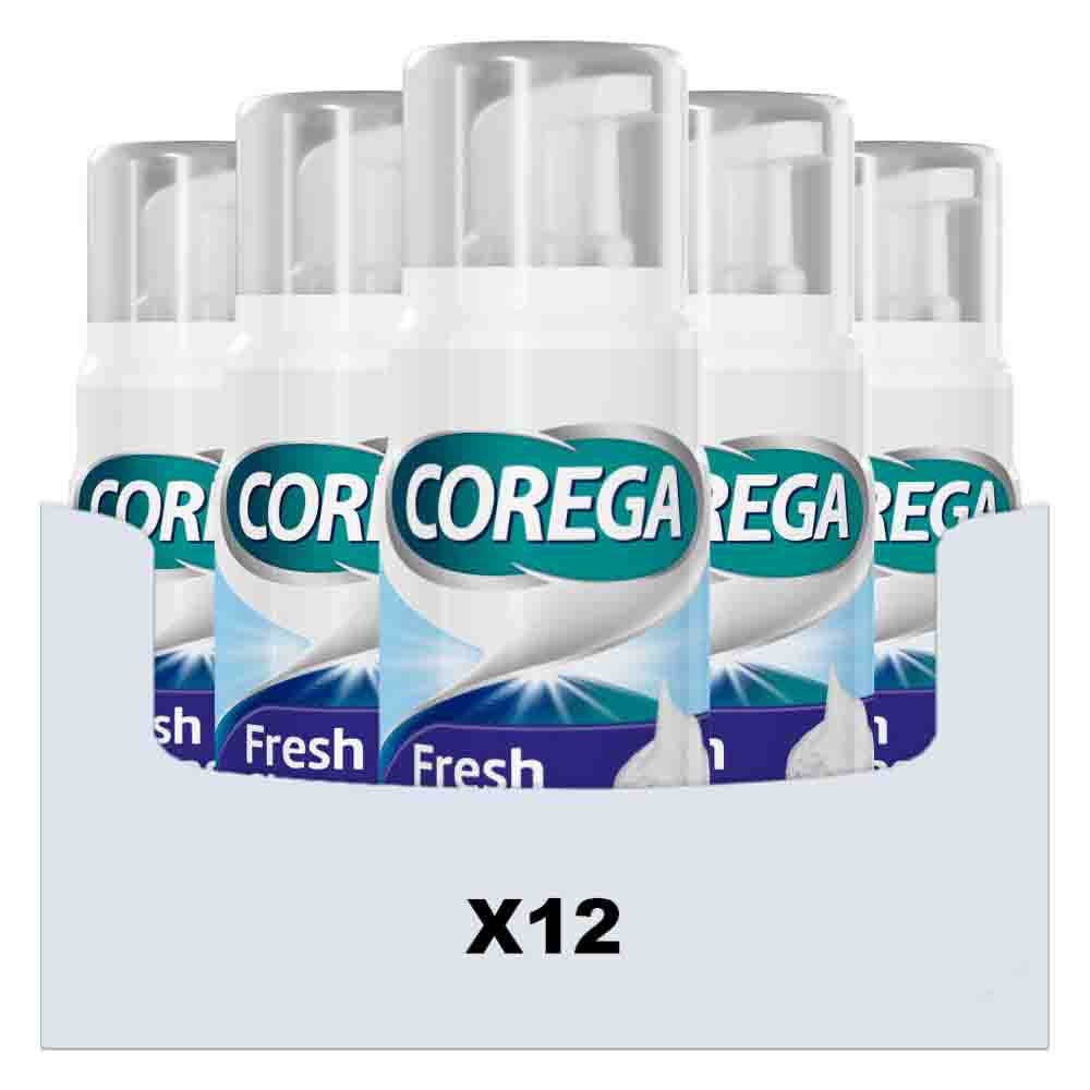 12x Corega Kunstgebitreiniger Fresh Cleanse Mousse 125 ml