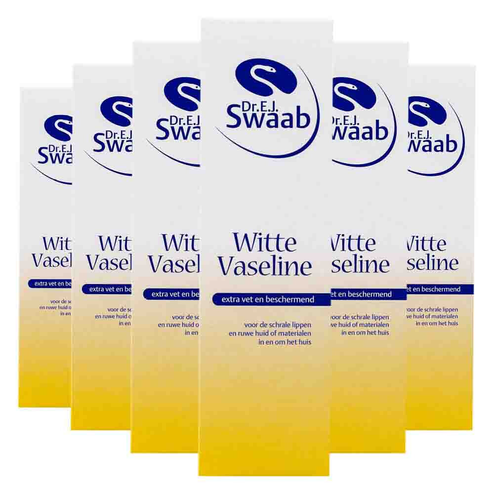 6x E.J. Swaab Witte Vaseline 28 gr