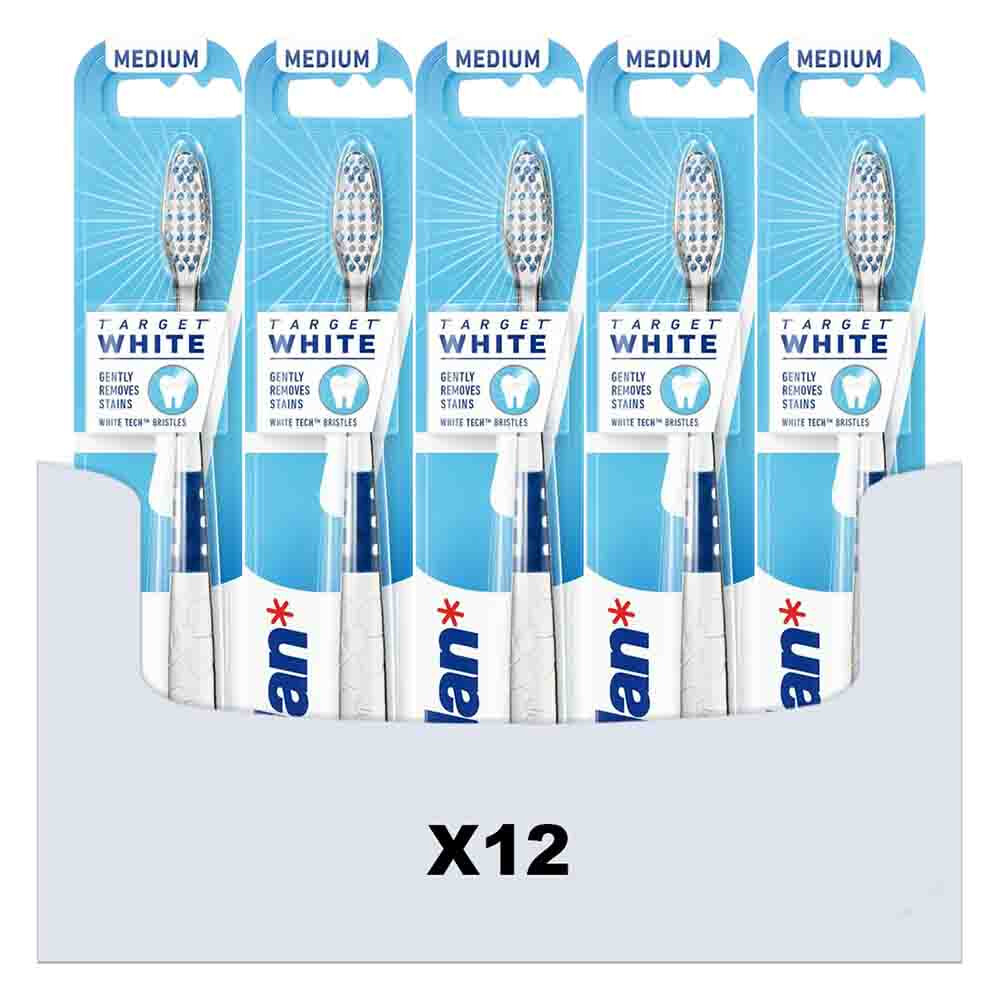 12x Jordan Tandenborstel Target White Medium