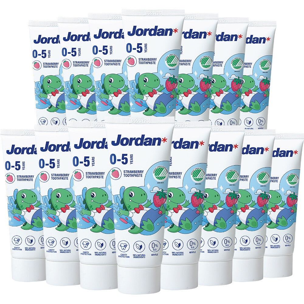 15x Jordan Tandpasta Kids 0-5 jaar 50 ml