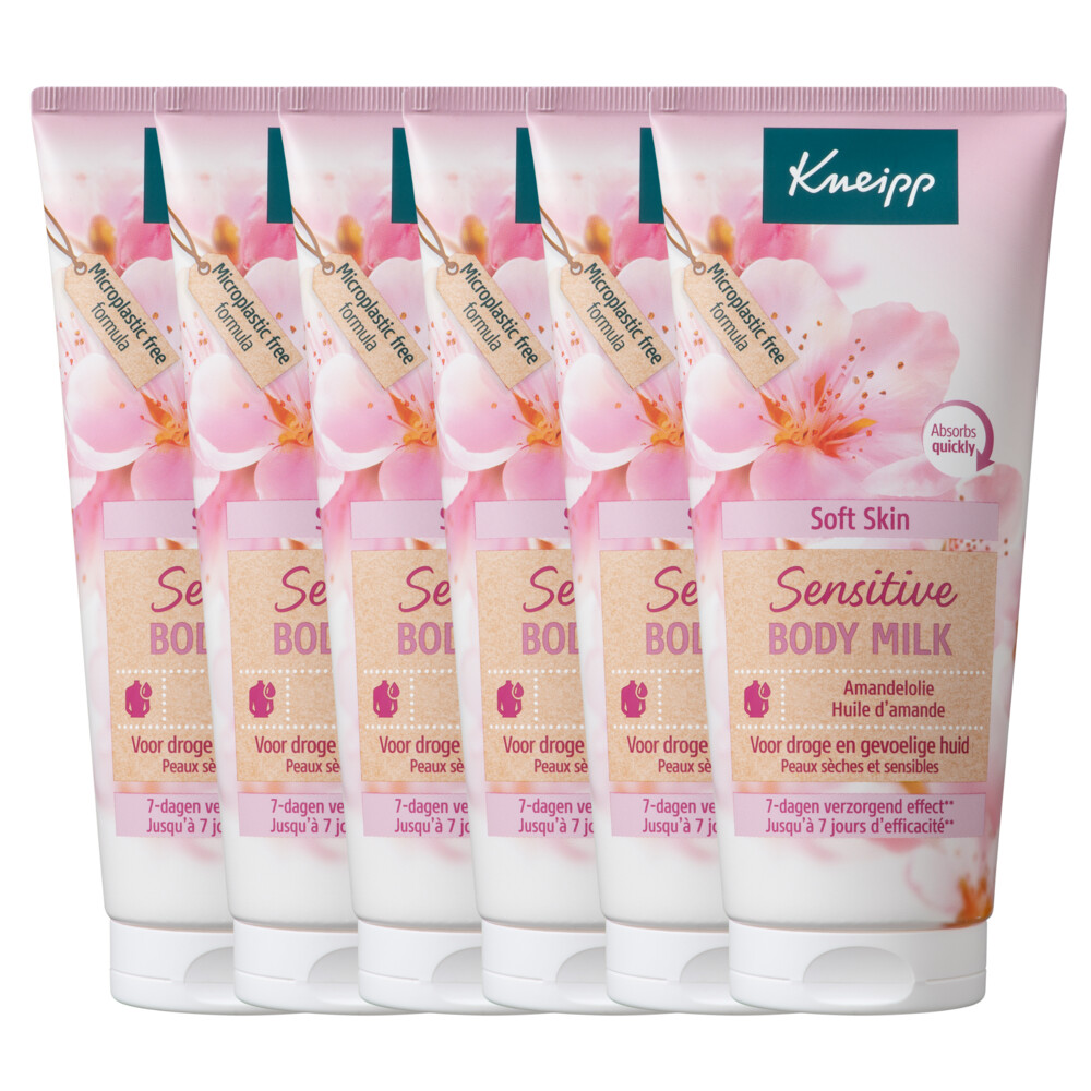 6x Kneipp Bodymilk Sensitive Amandelbloesem 200 ml