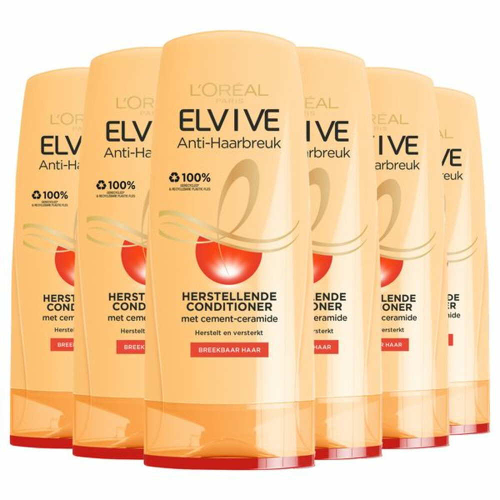 6x L'Oréal Elvive Anti-Haarbreuk Conditioner 200 ml