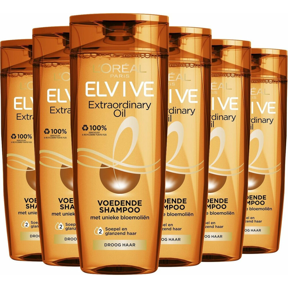 Elvive Extraordinary Oil shampoo 6 stuks