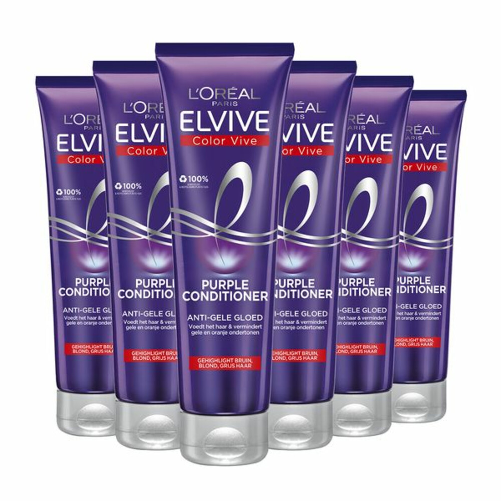 L'Oréal Paris Elvive Color Vive Purple conditioner 6x 150ml multiverpakking