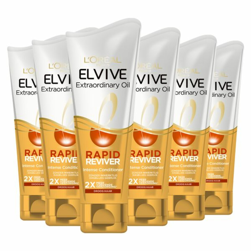 L'OrÃ©al Paris Elvive Elvive extraordinary Oil voedende shampoo 6x 180ml multiverpakking