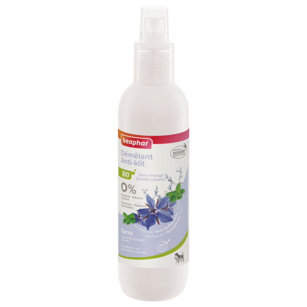 3x Beaphar Bio Anti-klit Spray 200 ml