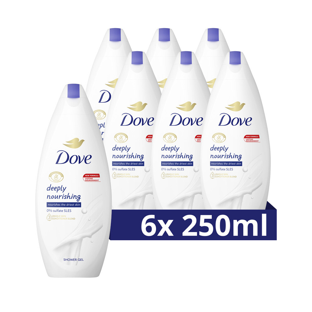 12x Dove Douchecréme Deeply Nourishing 250 ml