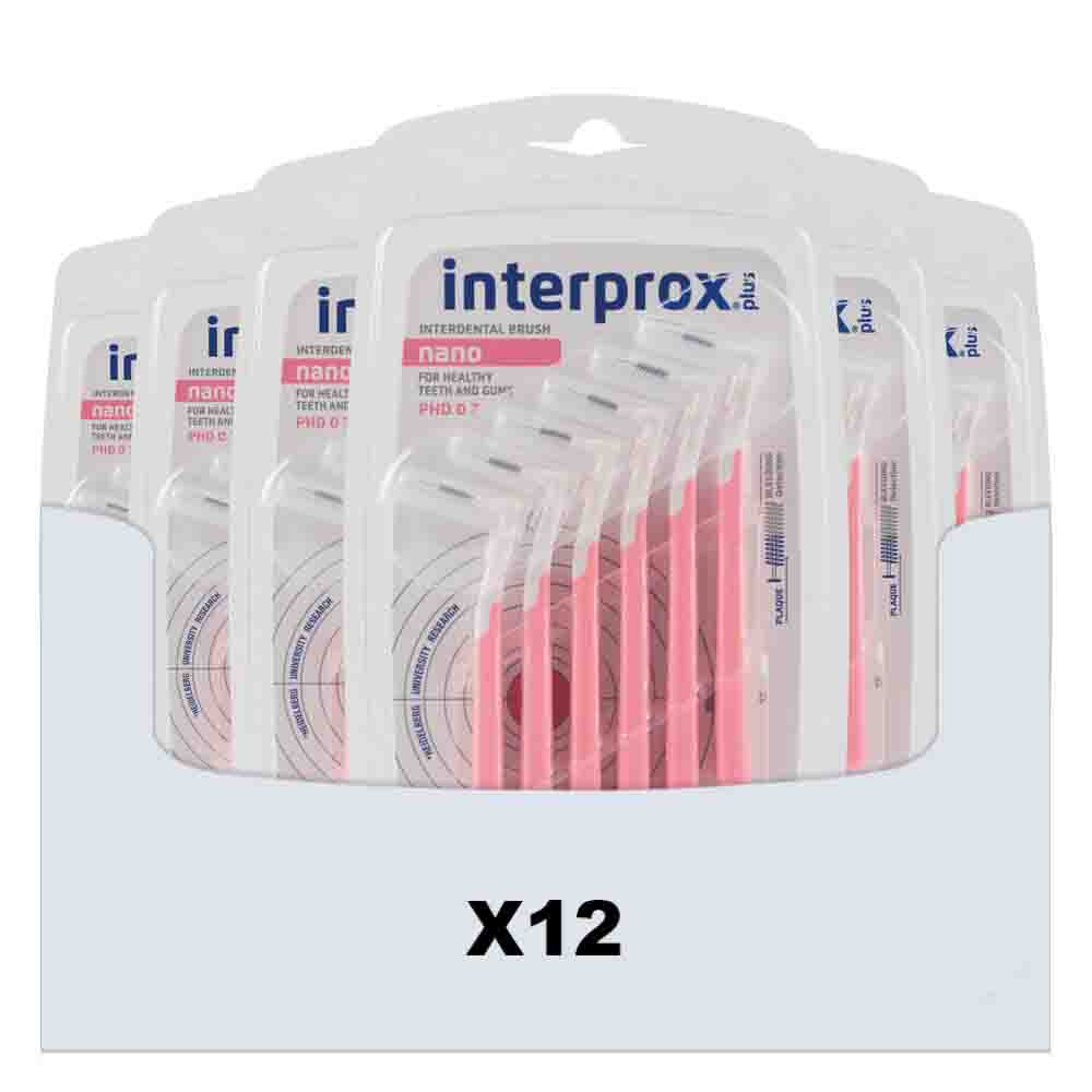 12x Interprox Ragers Plus Nano Roze PHD 0.7 6 stuks