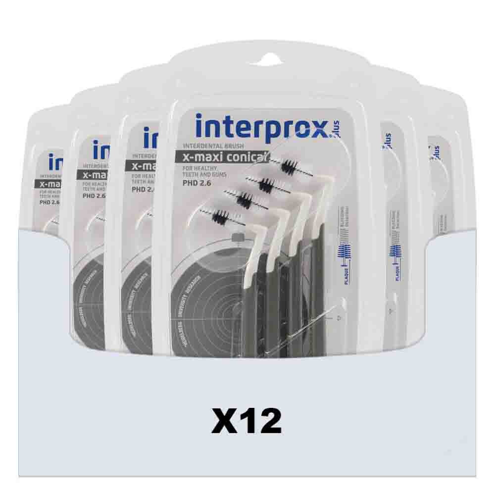 12x Interprox Ragers Plus X-Maxi Conical Grijs PHD 2.6 4 stuks